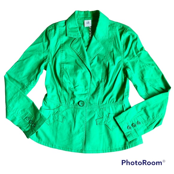 CABi Verde Jacket Blazer Pockets One Button Cotton Stretch XS Women’s - Picture 4 of 16